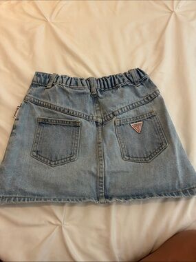 Guess Light Blue Denim Skirt for Kids